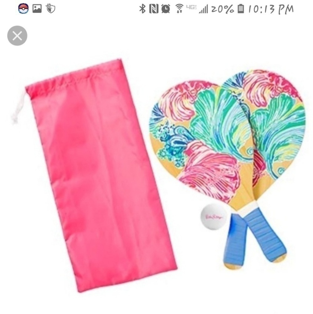 Nwt lilly Pulitzer paddle ball set. Beach please